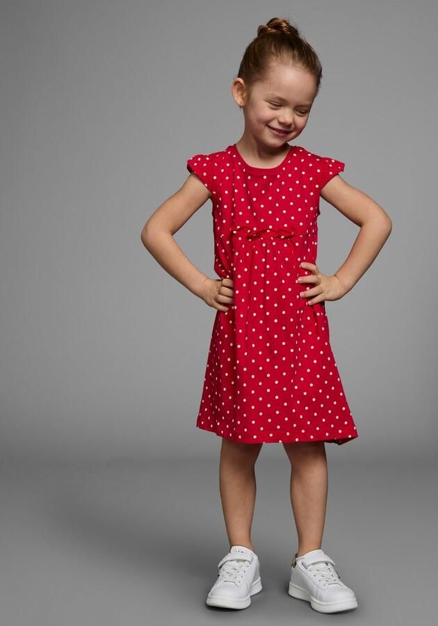 KIDSWORLD Jerseyjurk Voor kleine meisjes feestelijke gelegenheden knie-vrij modieuze stijl van puur katoen (set 2-delig) - Foto 8