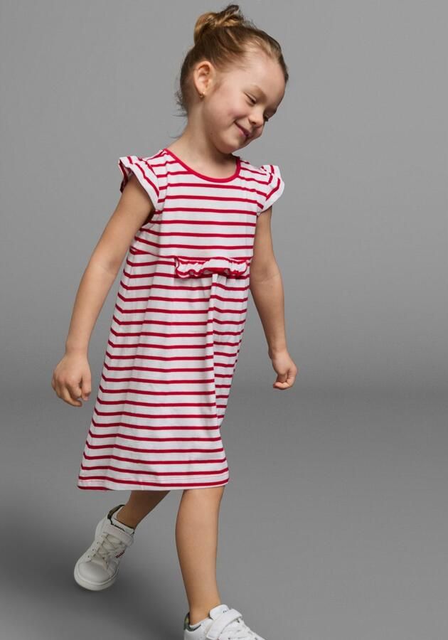 KIDSWORLD Jerseyjurk Voor kleine meisjes feestelijke gelegenheden knie-vrij modieuze stijl van puur katoen (set 2-delig) - Foto 9