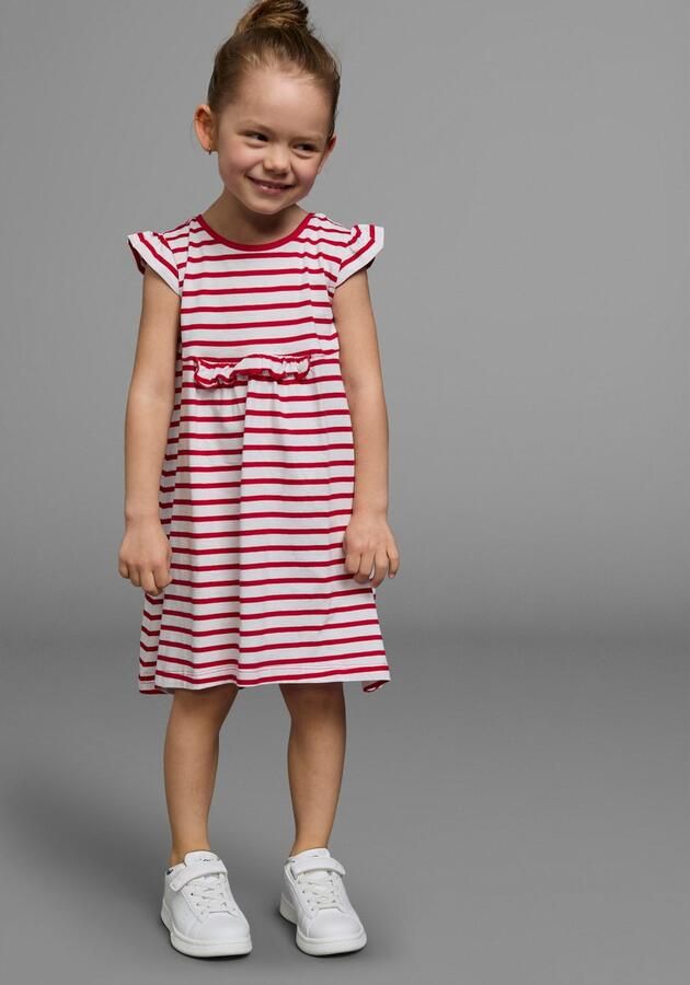 KIDSWORLD Jerseyjurk Voor kleine meisjes feestelijke gelegenheden knie-vrij modieuze stijl van puur katoen (set 2-delig) - Foto 10