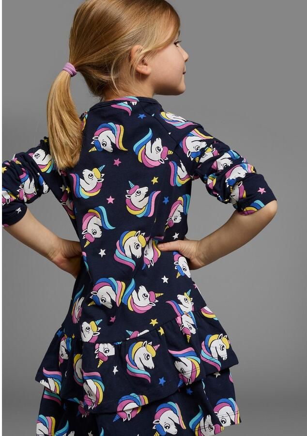 KIDSWORLD Jerseyjurk Voor kleine meisjes feestelijke gelegenheden knie-vrije lengte elegante stijl - Foto 3