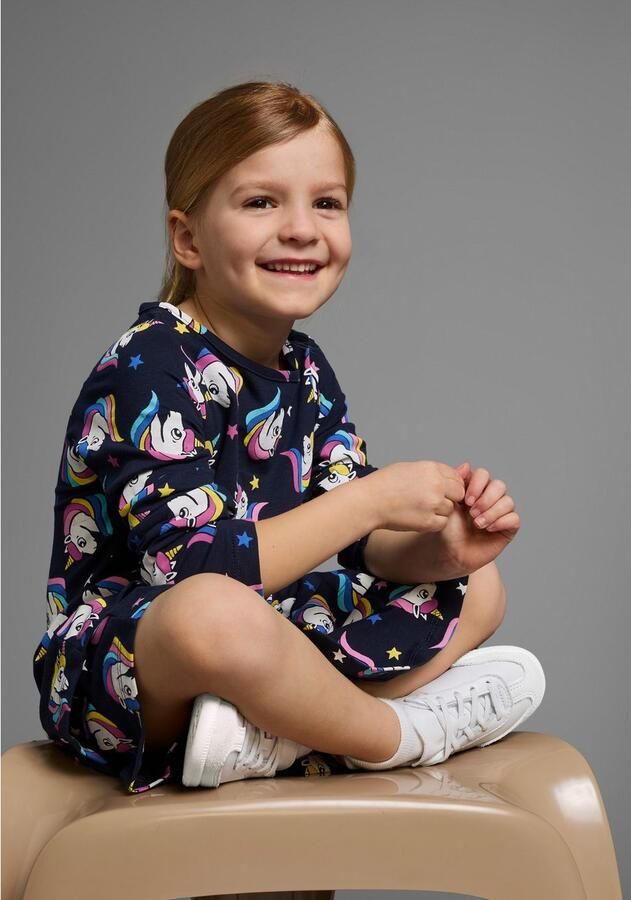 KIDSWORLD Jerseyjurk Voor kleine meisjes feestelijke gelegenheden knie-vrije lengte elegante stijl - Foto 4