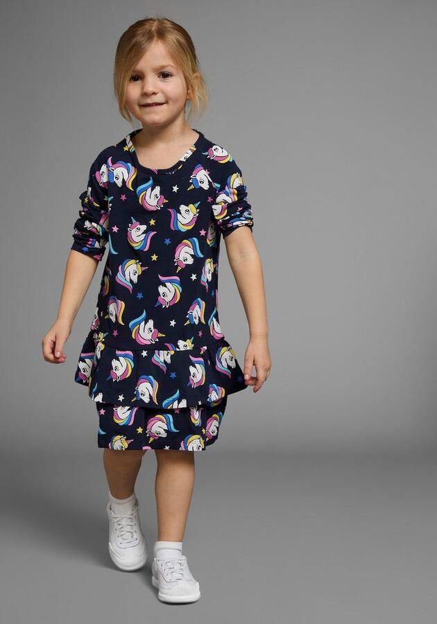 KIDSWORLD Jerseyjurk Voor kleine meisjes feestelijke gelegenheden knie-vrije lengte elegante stijl - Foto 6