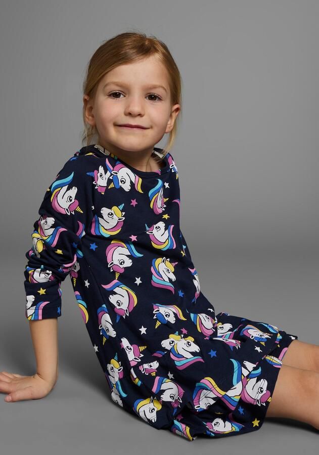 KIDSWORLD Jerseyjurk Voor kleine meisjes feestelijke gelegenheden knie-vrije lengte elegante stijl - Foto 5