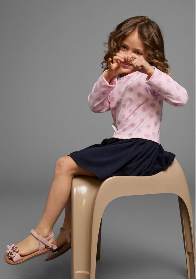 KIDSWORLD Jerseyjurk Voor kleine meisjes ideaal voor feestelijke gelegenheden knie-vrije lengte - Foto 5