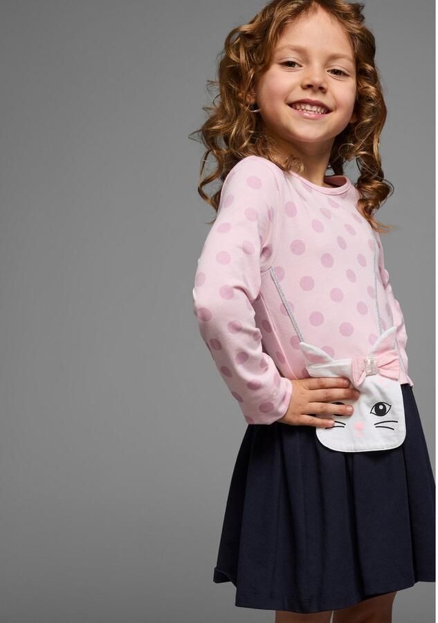 KIDSWORLD Jerseyjurk Voor kleine meisjes ideaal voor feestelijke gelegenheden knie-vrije lengte - Foto 4