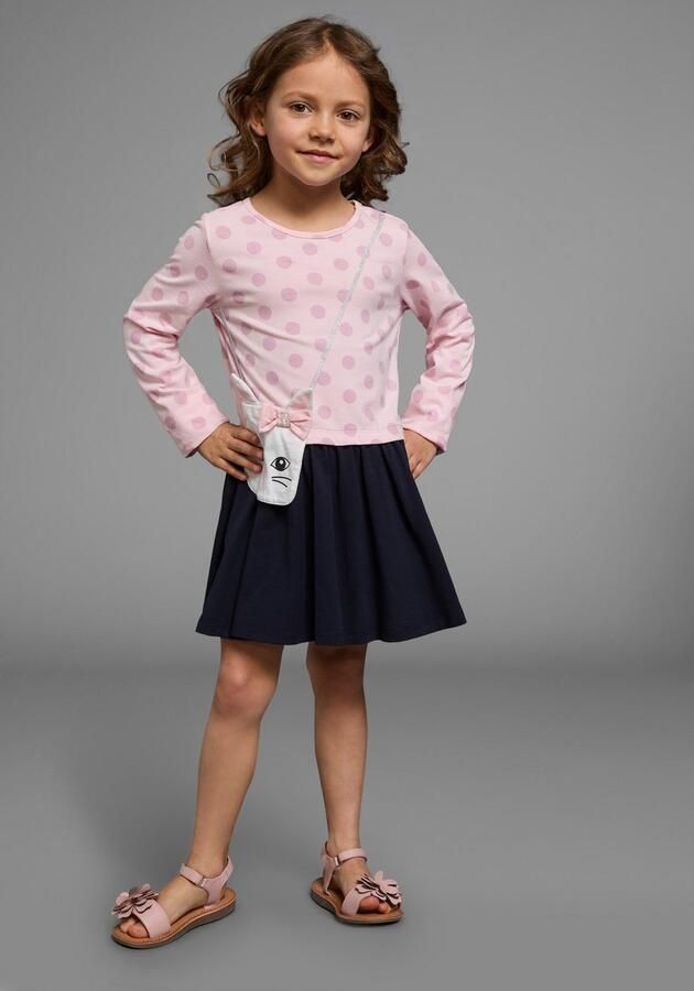 KIDSWORLD Jerseyjurk Voor kleine meisjes ideaal voor feestelijke gelegenheden knie-vrije lengte - Foto 6