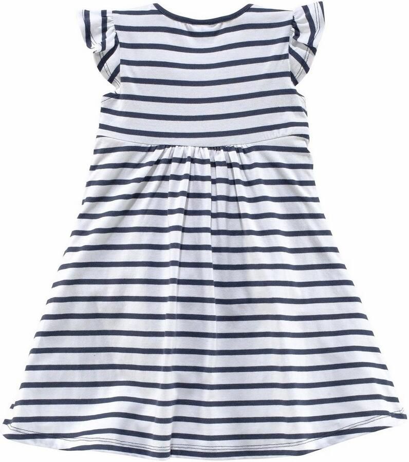 KIDSWORLD Jerseyjurk Voor kleine meisjes knie-vrij modieuze stijl van puur katoen brede bandjes (set 2-delig)