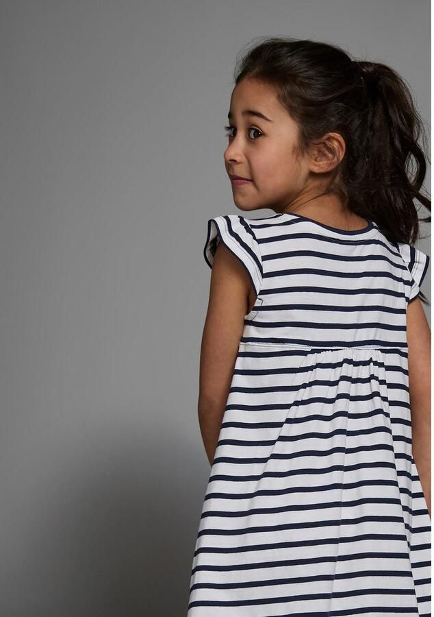 KIDSWORLD Jerseyjurk Voor kleine meisjes knie-vrij modieuze stijl van puur katoen brede bandjes (set 2-delig) - Foto 6