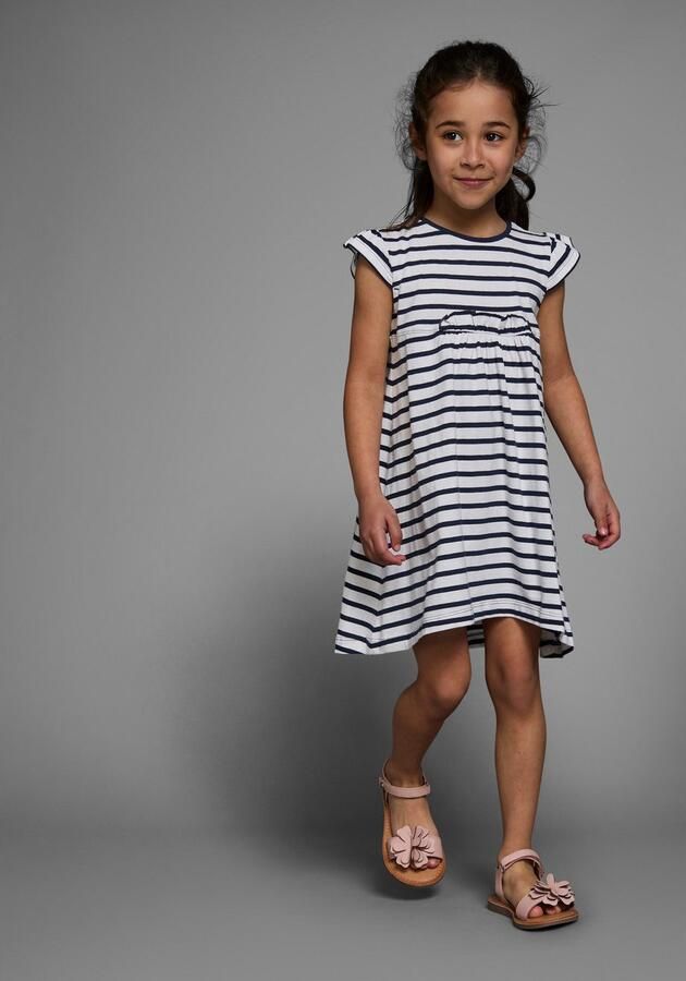 KIDSWORLD Jerseyjurk Voor kleine meisjes knie-vrij modieuze stijl van puur katoen brede bandjes (set 2-delig) - Foto 7