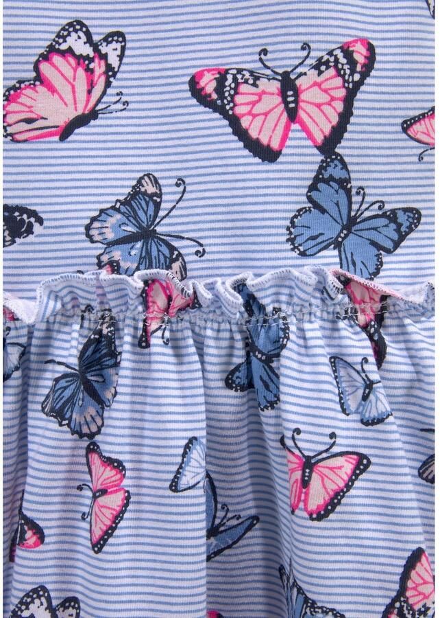 KIDSWORLD Jerseyjurk Voor kleine meisjes zomerse gelegenheden en feesten knie-vrije lengte modieuze noot