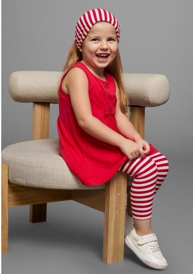 KIDSWORLD Jurk legging & haarband 3-delig set: jurk capri en gestreepte haarband (set 3-delig) - Foto 5