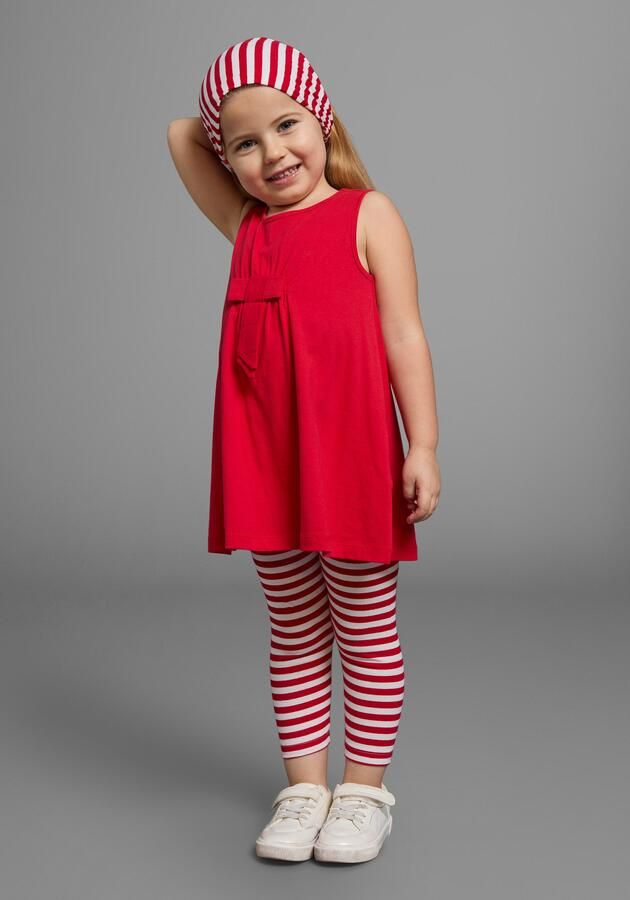 KIDSWORLD Jurk legging & haarband 3-delig set: jurk capri en gestreepte haarband (set 3-delig) - Foto 8