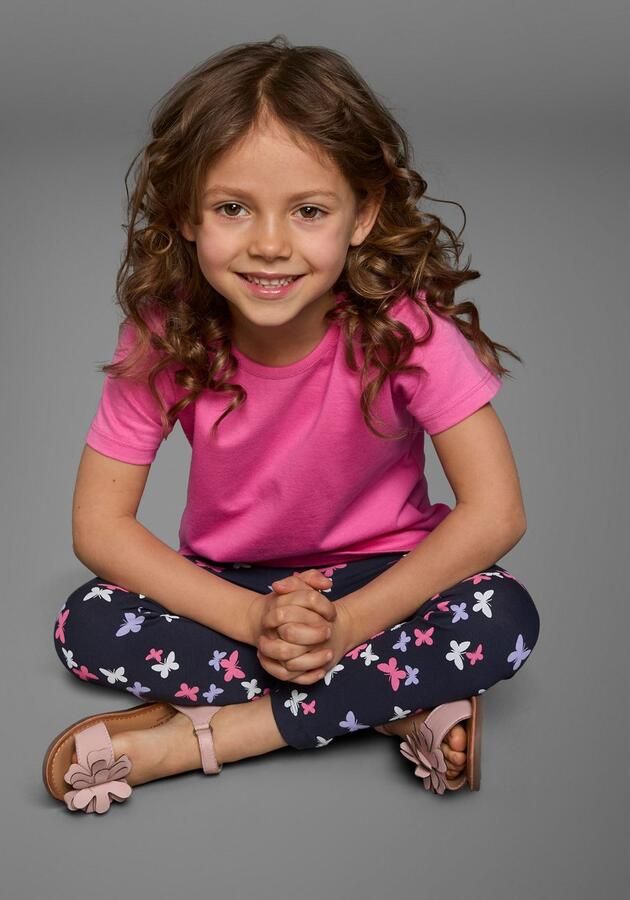 KIDSWORLD Legging 3-pack leggings voor kleine meisjes met verschillende motieven en kleuren (3-delig Set van 3) - Foto 4