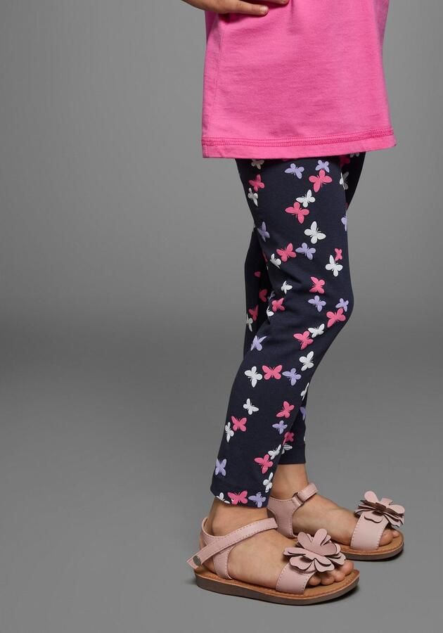 KIDSWORLD Legging 3-pack leggings voor kleine meisjes met verschillende motieven en kleuren (3-delig Set van 3) - Foto 6