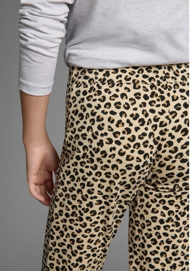KIDSWORLD Legging met uitlopende pijpen Jazzpants bootcut luipaardprint