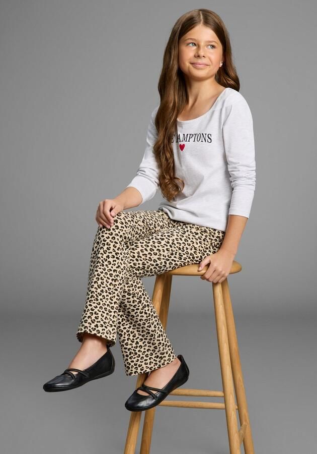 KIDSWORLD Legging met uitlopende pijpen Jazzpants bootcut luipaardprint - Foto 7