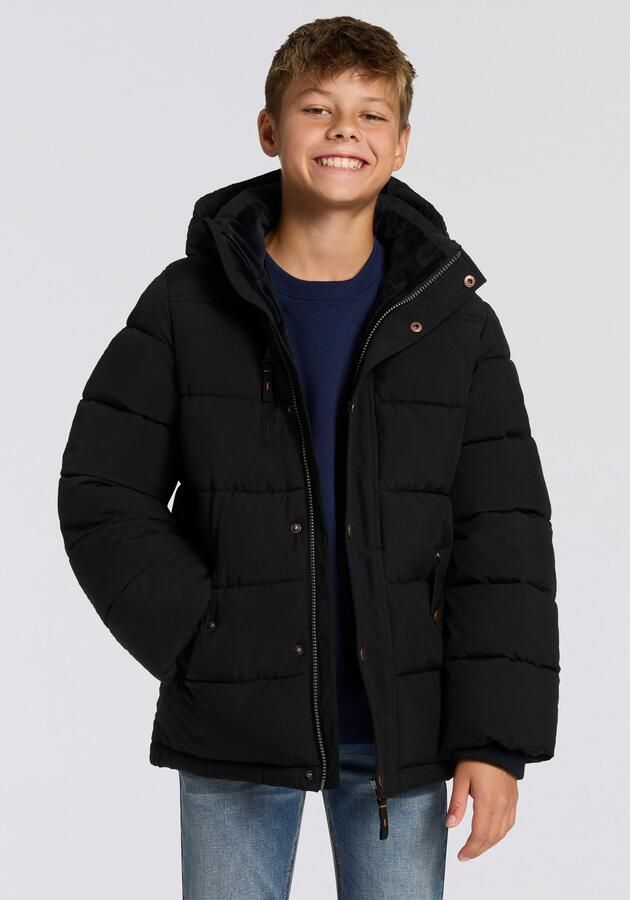 KIDSWORLD Outdoorjack Winterwarme jas gewatteerd Trendy winterjas met reflecterende details - Foto 6