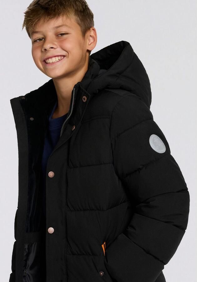 KIDSWORLD Outdoorjack Winterwarme jas gewatteerd Trendy winterjas met reflecterende details - Foto 4