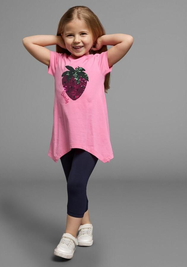 KIDSWORLD Shirt & legging 2-delig set T-shirt + leggings met omkeerbare pailletten (set 2-delig 2) - Foto 6