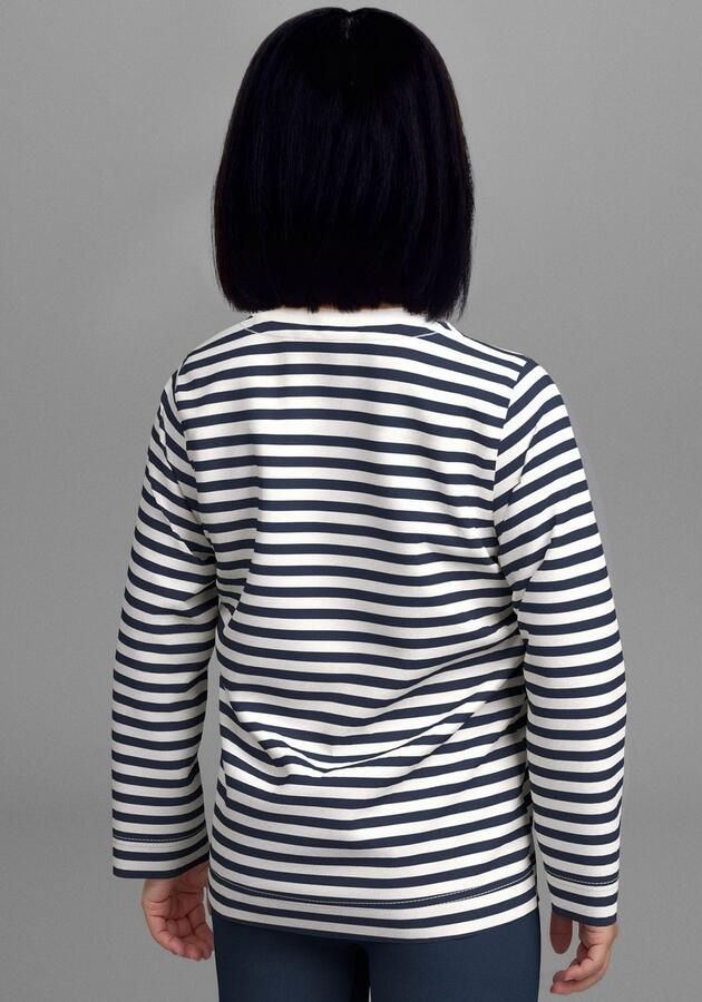 KIDSWORLD Shirt met lange mouwen 2-pack 1x effen + 1x gestreept lange mouwen shirts (2-delig) - Foto 7