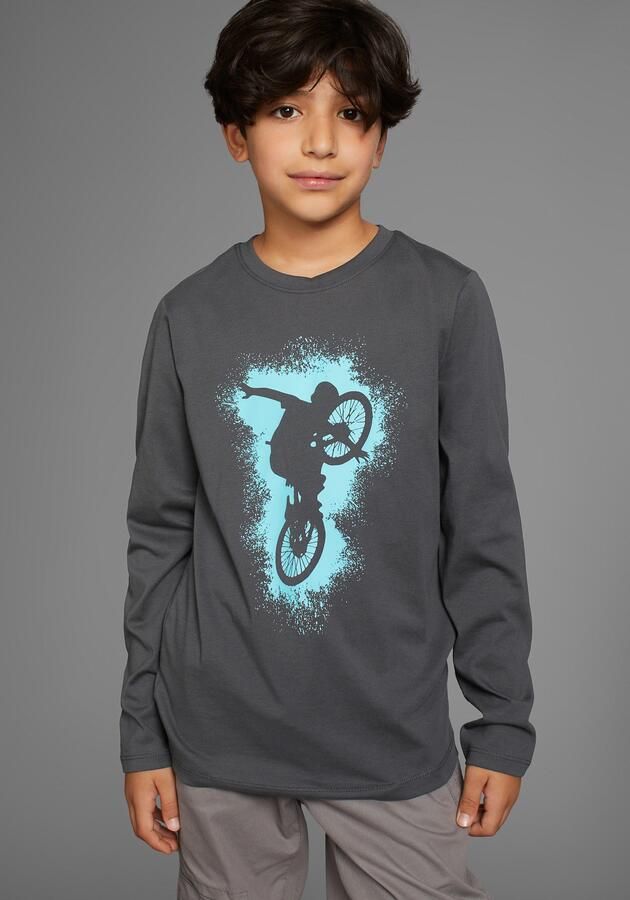 KIDSWORLD Shirt met lange mouwen BIKER casual print voor jongens - Foto 6
