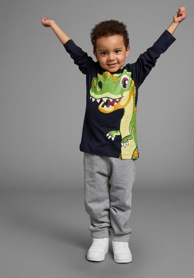 KIDSWORLD Shirt met lange mouwen CURIOUS DINO Lange mouwen basic pasvorm frisse print - Foto 6