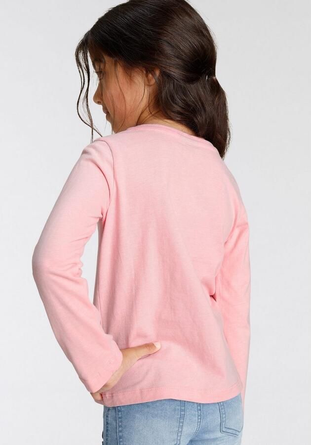 KIDSWORLD Shirt met lange mouwen Eenhoorn op skateschoenen Lange mouwen basic pasvorm met stijlvolle print en glinsterende print - Foto 4