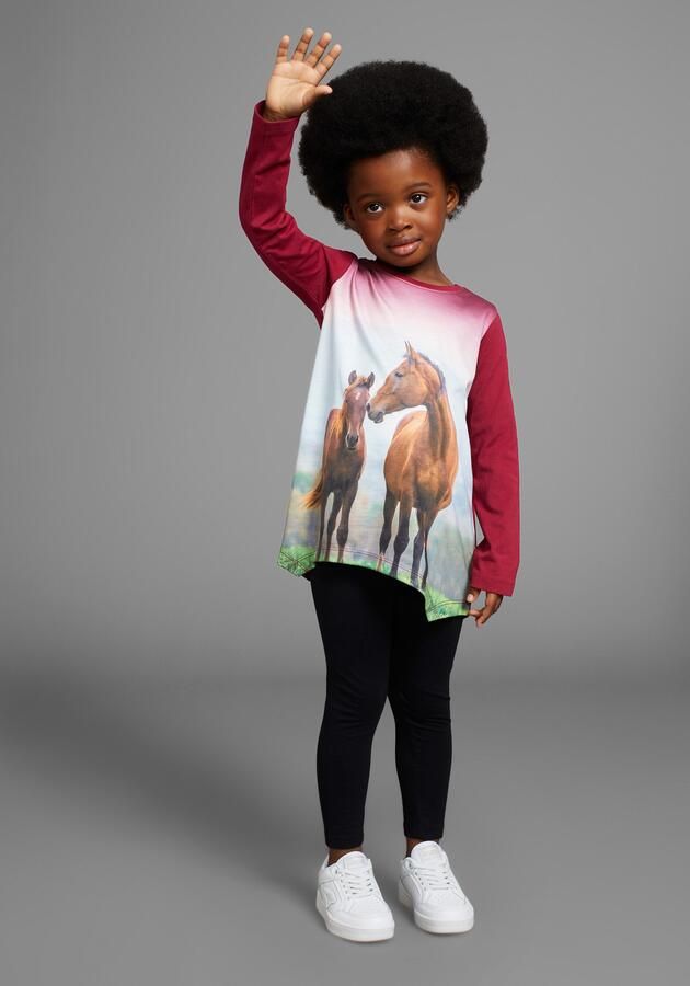 KIDSWORLD Shirt met lange mouwen & legging 2-delig set shirt + legging met paardenmotief NIEUWE KLEUR toegevoegd (set 2-delig 2) - Foto 9