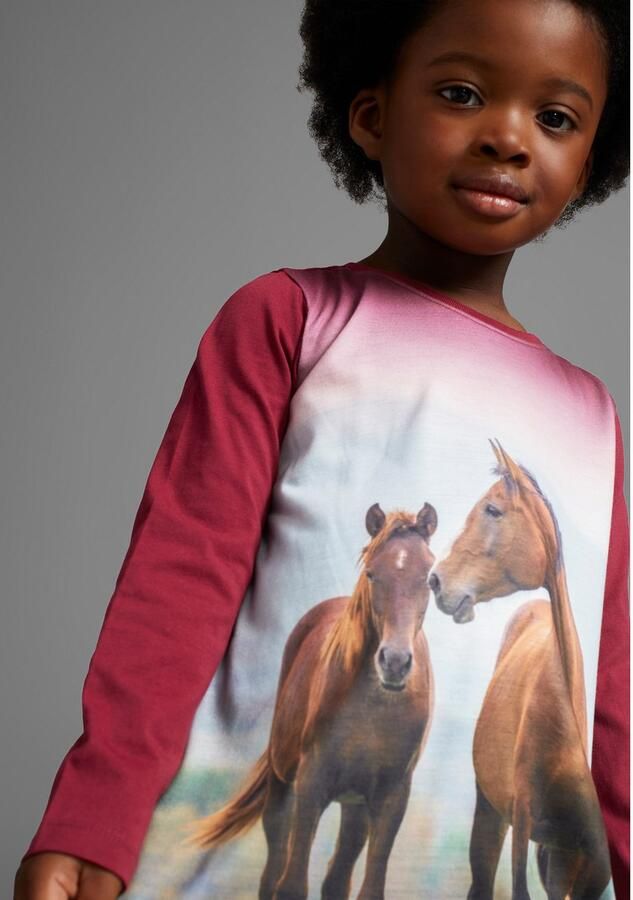 KIDSWORLD Shirt met lange mouwen & legging 2-delig set shirt + legging met paardenmotief NIEUWE KLEUR toegevoegd (set 2-delig 2) - Foto 2