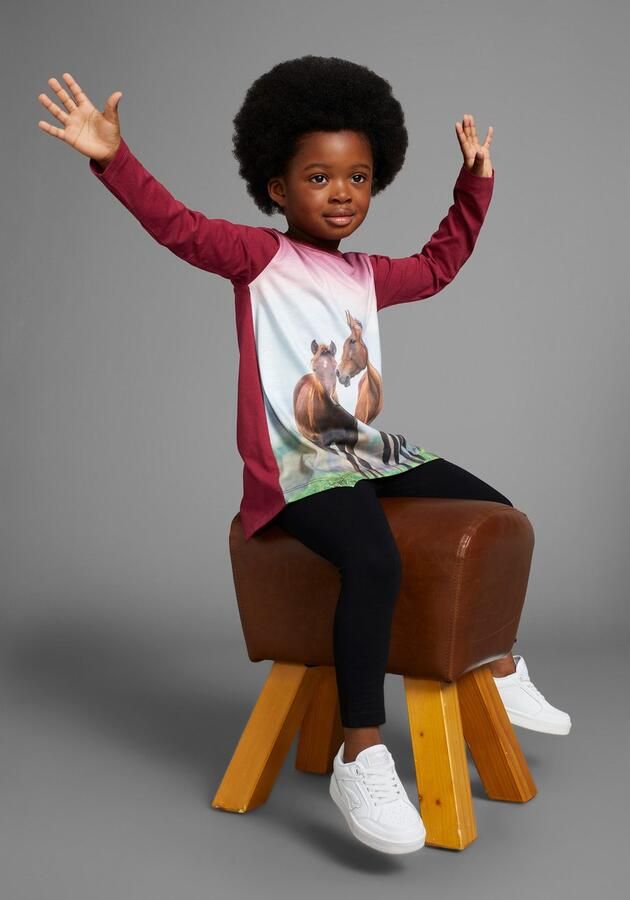 KIDSWORLD Shirt met lange mouwen & legging 2-delig set shirt + legging met paardenmotief NIEUWE KLEUR toegevoegd (set 2-delig 2) - Foto 5