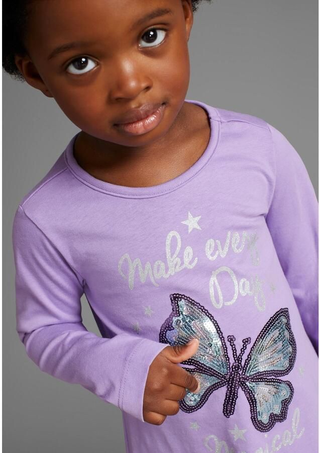 KIDSWORLD Shirt met lange mouwen & legging 2-delig set shirt + leggings met glinsterende details (set 2-delig 2)