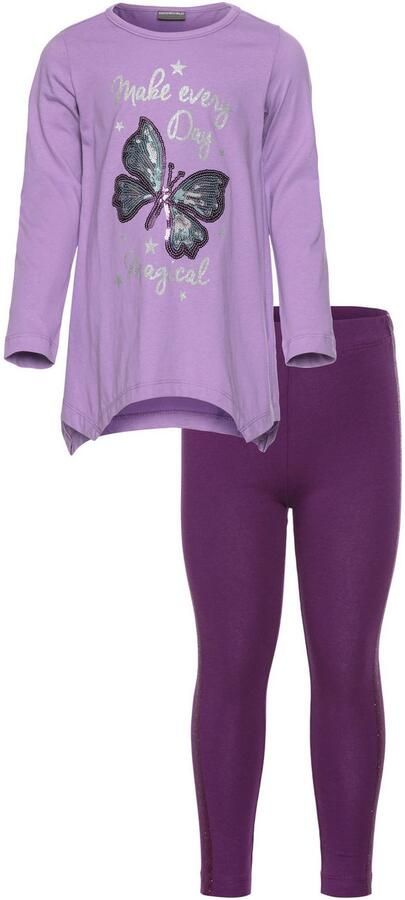 KIDSWORLD Shirt met lange mouwen & legging 2-delig set shirt + leggings met glinsterende details (set 2-delig 2) - Foto 5