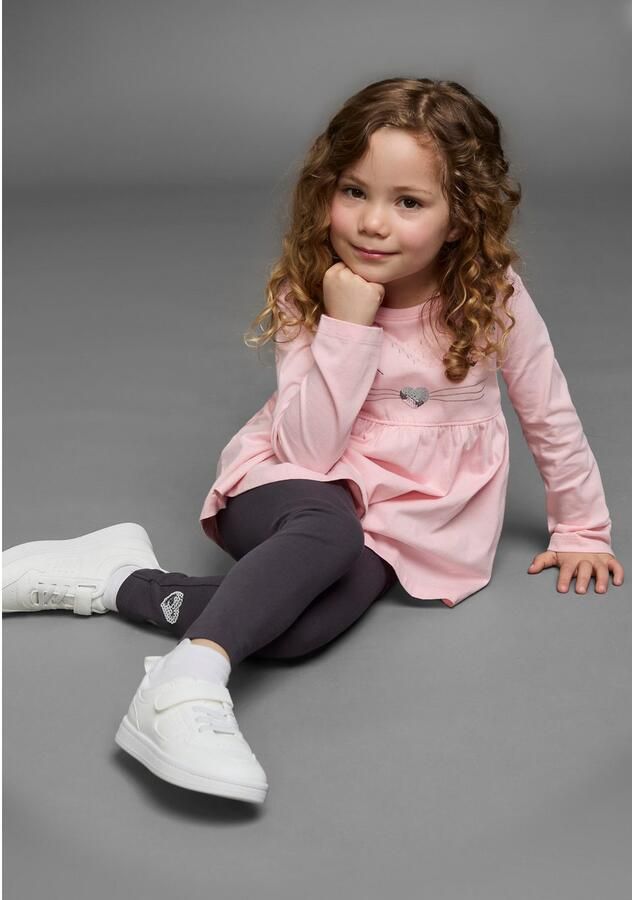 KIDSWORLD Shirt met lange mouwen & legging 2-delig set shirt + leggings met mooie paillettenapplicatie (set 2-delig 2) - Foto 6