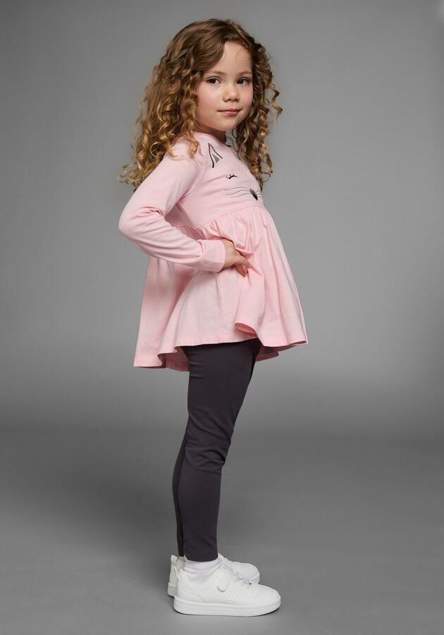 KIDSWORLD Shirt met lange mouwen & legging 2-delig set shirt + leggings met mooie paillettenapplicatie (set 2-delig 2) - Foto 8