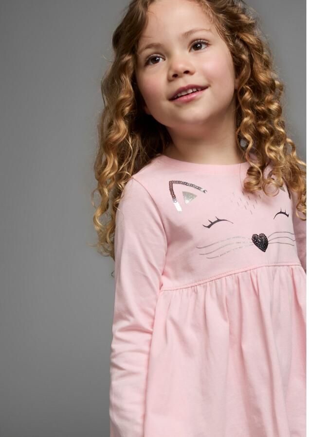 KIDSWORLD Shirt met lange mouwen & legging 2-delig set shirt + leggings met mooie paillettenapplicatie (set 2-delig 2) - Foto 5