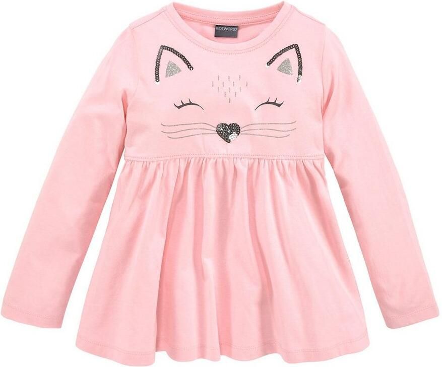 KIDSWORLD Shirt met lange mouwen & legging 2-delig set shirt + leggings met mooie paillettenapplicatie (set 2-delig 2) - Foto 2