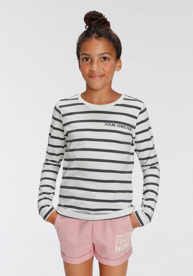 KIDSWORLD Shirt met lange mouwen Future starts now! langarmig basis-pasvorm - Foto 5