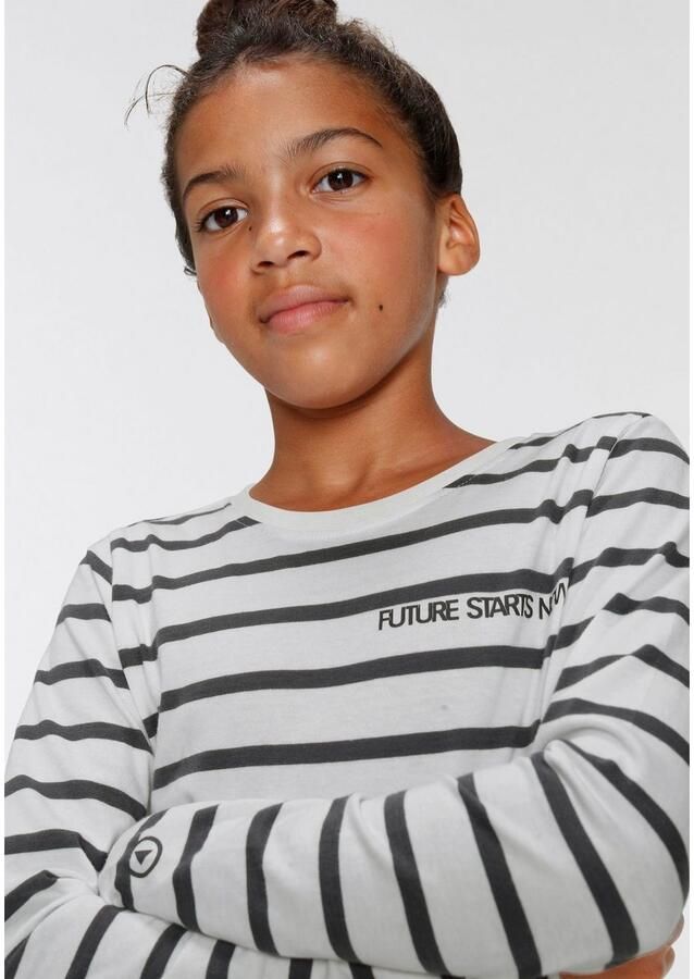 KIDSWORLD Shirt met lange mouwen Future starts now! langarmig basis-pasvorm - Foto 3