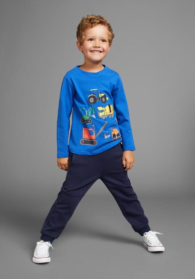 KIDSWORLD Shirt met lange mouwen Graafmachine bouwvoertuigen voor kleine jongens - Foto 5