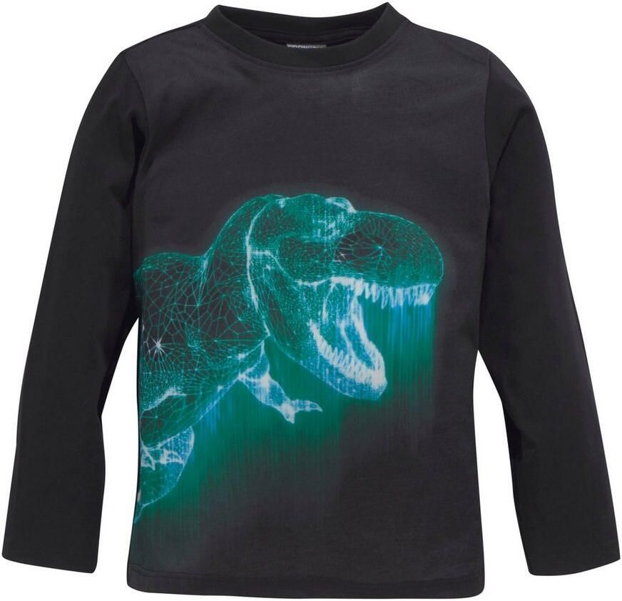 KIDSWORLD Shirt met lange mouwen GREEN DINO lange mouwen met trendy print ronde hals van katoen - Foto 6