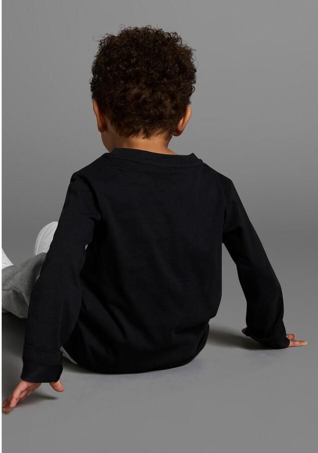 KIDSWORLD Shirt met lange mouwen GREEN DINO lange mouwen met trendy print ronde hals van katoen