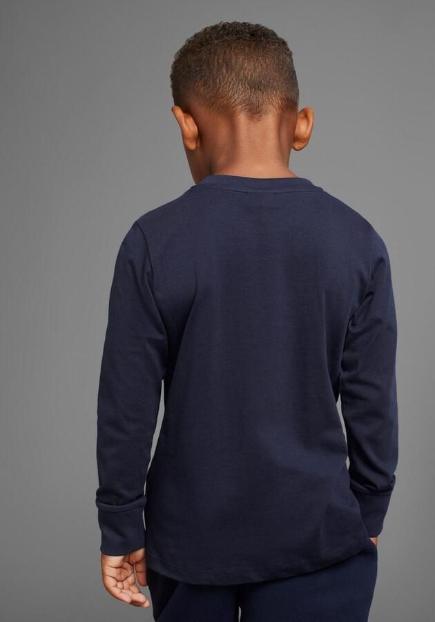 KIDSWORLD Shirt met lange mouwen HIER KOMMT RETTUNG Lange mouwen basic pasvorm frisse print - Foto 4