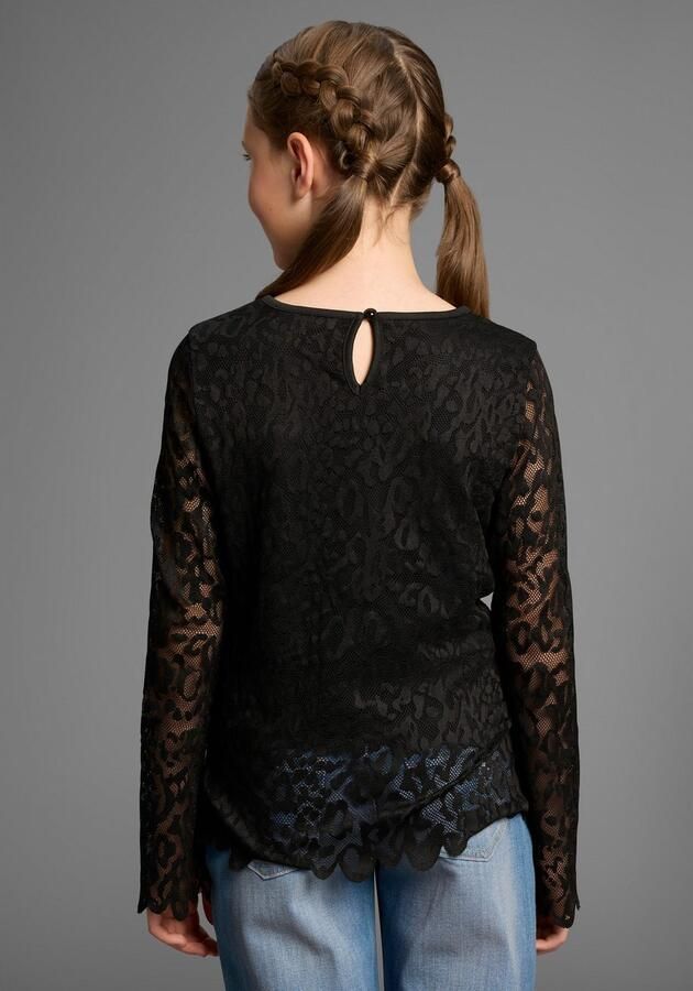 KIDSWORLD Shirt met lange mouwen Kanten shirt Voor elke gelegenheid shirt met kant - Foto 3