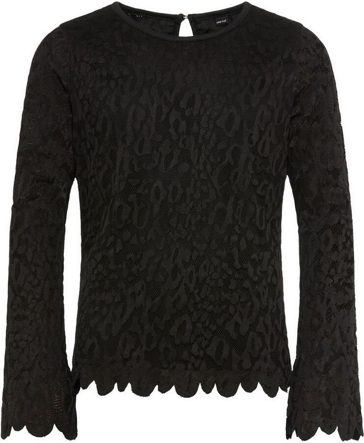 KIDSWORLD Shirt met lange mouwen Kanten shirt Voor elke gelegenheid shirt met kant