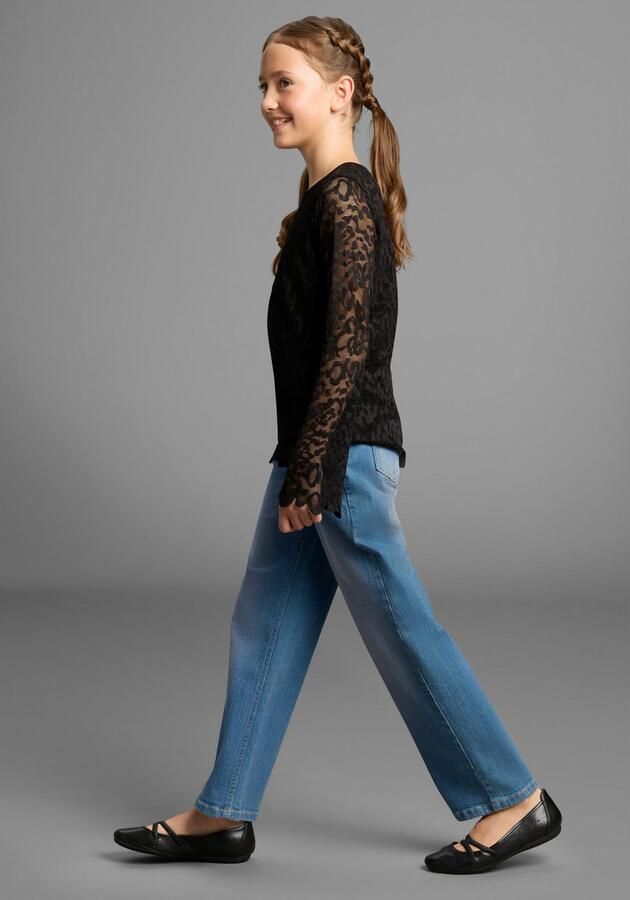 KIDSWORLD Shirt met lange mouwen Kanten shirt Voor elke gelegenheid shirt met kant - Foto 5