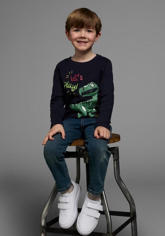 KIDSWORLD Shirt met lange mouwen LET´S PLAY Lange mouwen basic stijl van katoen - Foto 6