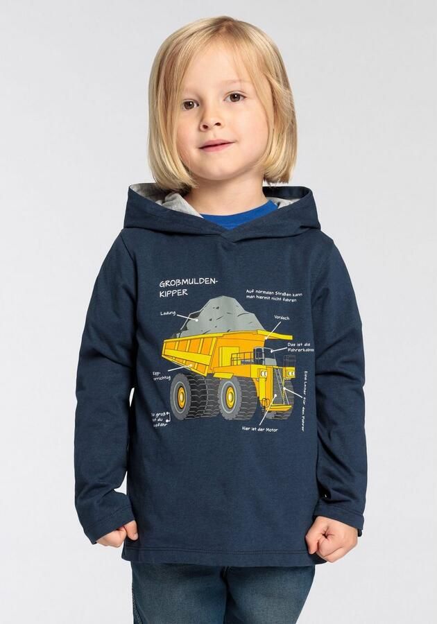 KIDSWORLD Shirt met lange mouwen LKW kiepwagen Lange mouwen basic pasvorm met modieuze print ronde hals - Foto 5