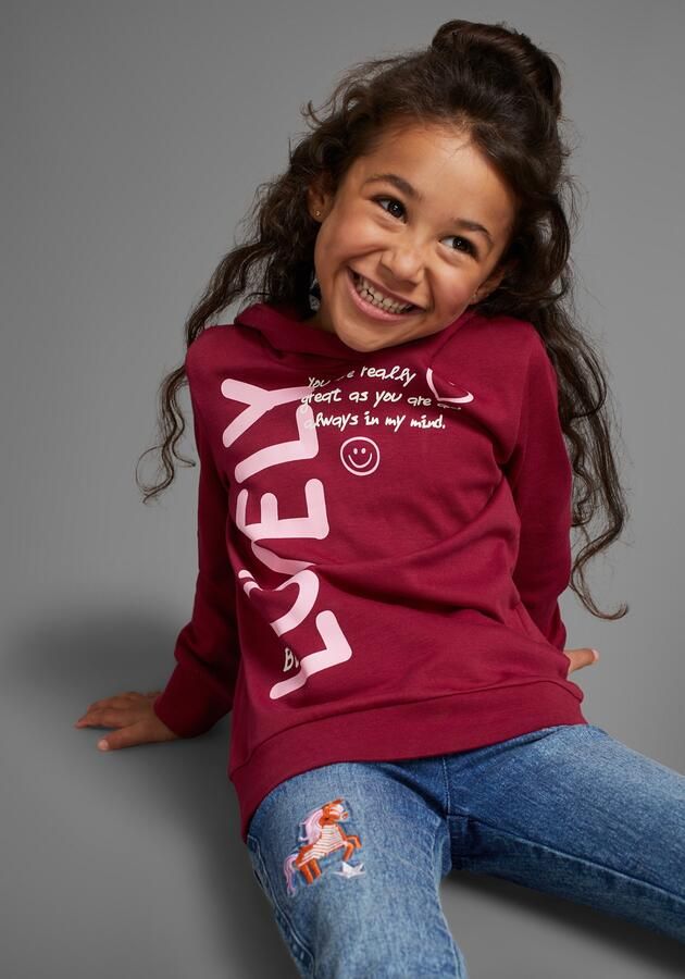 KIDSWORLD Shirt met lange mouwen LOVELY Print in verlengd model - Foto 7
