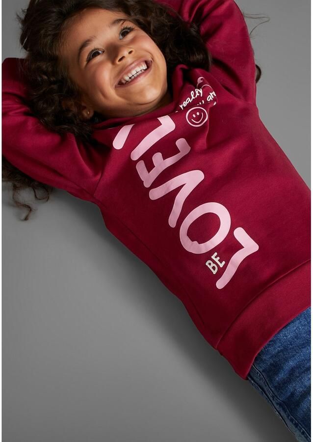 KIDSWORLD Shirt met lange mouwen LOVELY Print in verlengd model - Foto 3