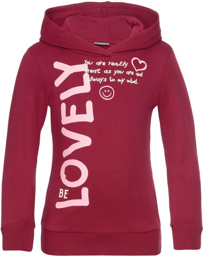 KIDSWORLD Shirt met lange mouwen LOVELY Print in verlengd model